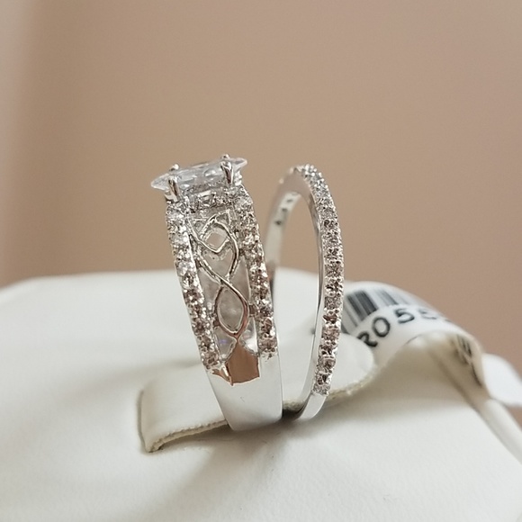 0.50ct Marquis Engagement Ring 2pc set - Picture 5 of 12